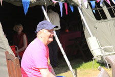 One of our clients volunteering at our Summer Fete